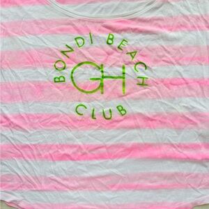 Gilly Hicks Pink and White Striped Tee